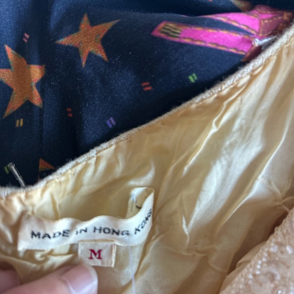 Elegant Cream Sequin Women's Top - Picture 3 of 4